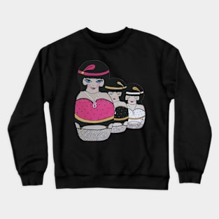 Pink, Black & White! Crewneck Sweatshirt